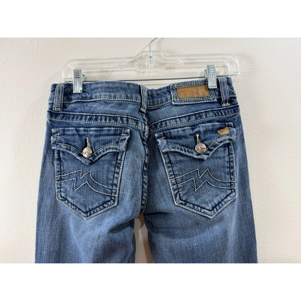Miss Me Jeans Stella Boot Cut Womens 29 Arcadia Medium Wash Flap Pockets Western